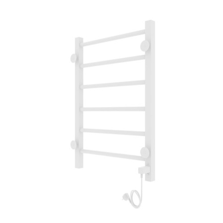 Two -heated towel rail Laris Felia CC6, 400x600 mm, 6 crossbars, left, white-14