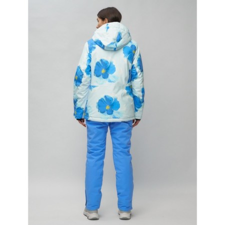 Ski suit female, size 42, blue color-23