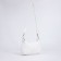 Bag Cross-Bodi with a zipper, white color