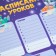 Schedule of the Lessons "Animals in Cosmos" A4, a reusable magnetic with a marker