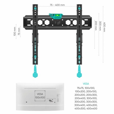 Bracket Onkron TM5, for TV, inclined, 32 "-70", 35-145 mm from the wall, black-2