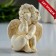 Figure "Angel with the heart" gilding, 6x8x5cm