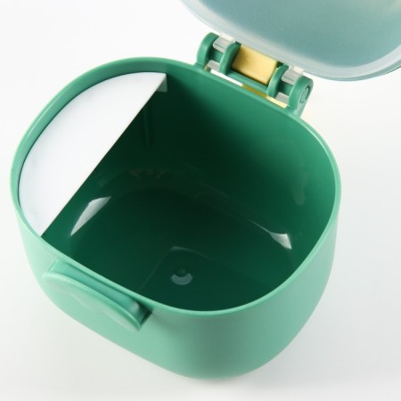 Container for storage of baby food, 400 ml., Green color-4
