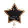 Panel MDF "Cretaceous board. Star" with clothespins 1x28x28 cm