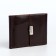Building for bills on a button, for coins, for cards, brown color