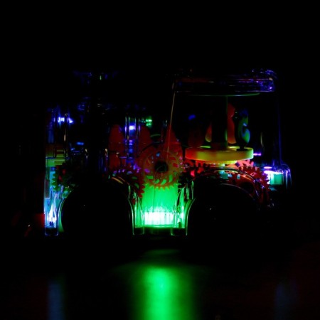 The steam locomotive "New Year's train", light and sound, works from batteries-4