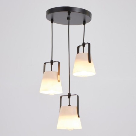 Economic light of the suspension Nancy 3x25W E27 Black 33x33x20 (75) cm-1