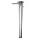 Support with lateral mount, 60x710 mm Matte chrome color