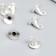 Decor for creativity Metal "Witch cap" silver set 10 pcs 1x1x1 cm