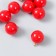 Decor for creativity plastic "Pomegranate ball with loop" 1.2x1.2 cm set 10 pcs