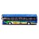 Metal bus "Intercity", inertial, scale 1:43, blue color