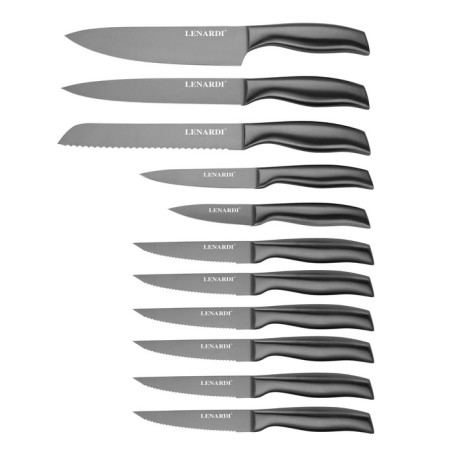 Lenardi knife set, on a stand, 11 items-1