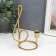 Summary Metal for 1 candle "Violin key" gold 20.7x7.7x9.3 cm