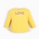 Long sleeve T-shirt Trick I Flower, height 62-68 cm, yellow color