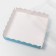 Box for cookies with PVC lid, blue, 15 x 15 x 3 cm