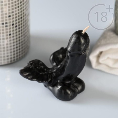 Figure candle "Favorite with wings" black 7.5cm-4