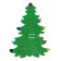 Envelope for cutlery "Christmas tree", mix