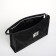 Cosmetic bag with lightning, black color