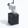 Rectangular sponge for the turbo filter No. 7, 8 x 8 x 10 cm, gray
