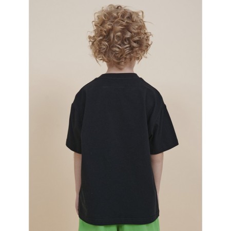 T -shirt for boys, height 116 cm, black color-1
