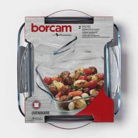 A set of baking forms Borcam, 2 items: 1.95 l, 1.04 liters-12