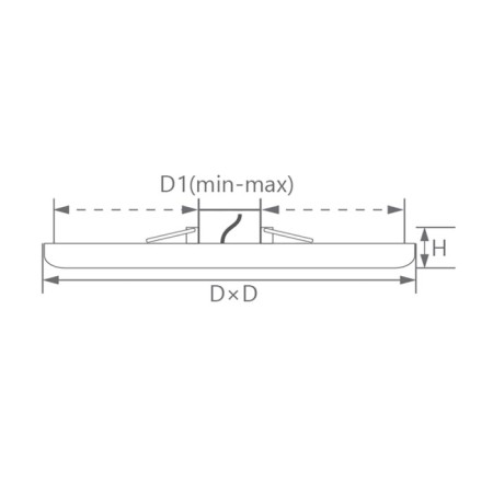 The built -in LED LED Feron AL514, IP20, LED, 12 W, 120x120x20 mm, white color-4
