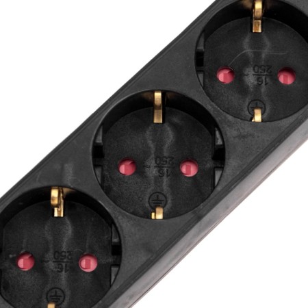 Extension cord Standard 5 Nest, 1.5m, 3x1.0mm², s/h, with a switch, black rexant-3
