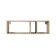 Shelf hinged basis 3 09.127, 890x242x278, black/oak sonoma