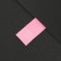 Textile strip "38", 4.6 x 1.1 cm, pink color