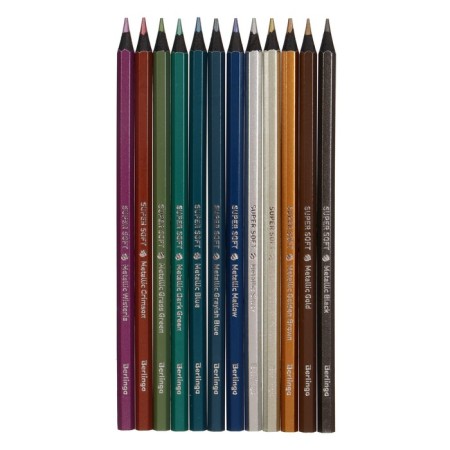 Карандаши 12 цветов SuperSoft. Metallic-1