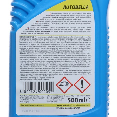 Plak Autobella manual car wash, 500 ml-2