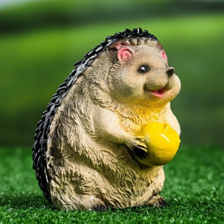 Garden figure "Hedgehog with apple" 15cm-3