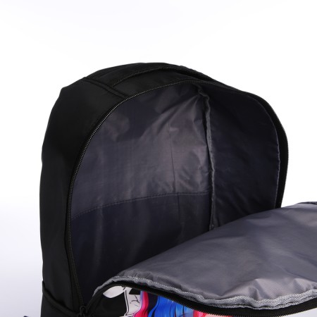School backpack with an ANime Girl Penal, 42x28x13 cm, black color-6