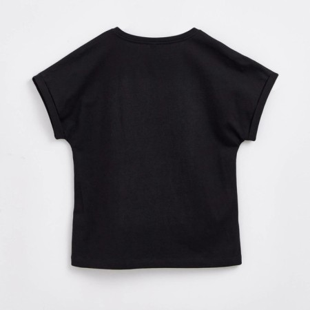 Female T -shirt, size XS, black color-3