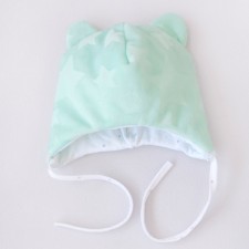 A cap on ties with ears children's kinderlitto 