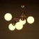 Chandelier "Molecule" 5he27 gold 60x55x52 cm