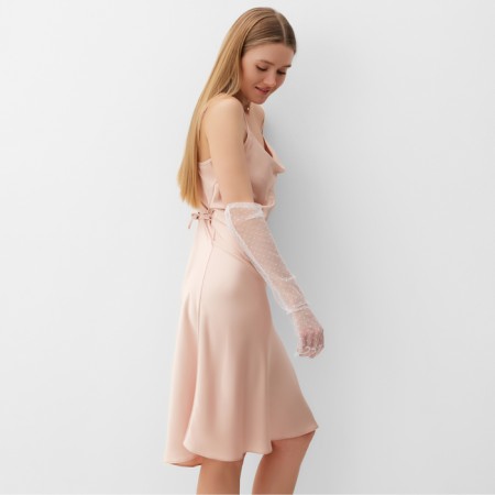Women's dress mini minku: casual collection color peach, pr 44-3