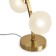 Freya Fr5444TL-03BS Donuts desktop lamp, 240x120x430 mm, G9, 3x30W, brass color