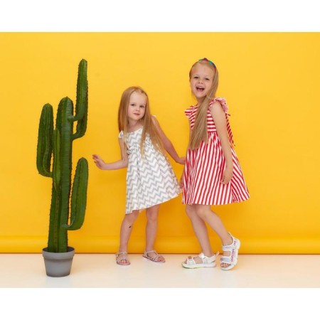 Dress children's kaftan "strip" r. 110-116-5