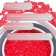 Wax for depilation, film, in granules, 300 gr, red color
