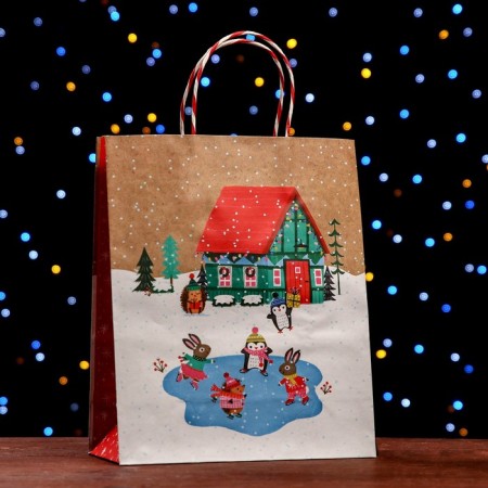 Gift Crafts "New Year's Courtyard" 26 x 32 x 12 cm