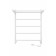 Electric towel Indigo Line, 600x500 mm, hidden installation, white