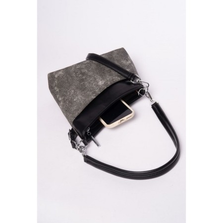 Cross-Body Bag, eco-leather, Ludor black, 21x6x25 cm-4
