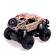 The radio -controlled “Army” jeep works on batteries, sand color