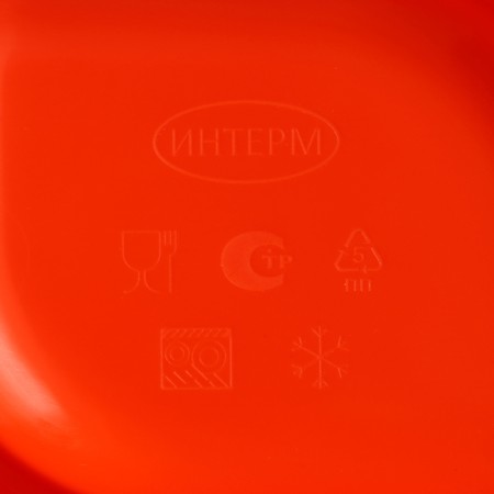 A barbecue dish with a saucer 30.3 × 21 × 2.5 cm, color orange color-5