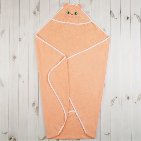 Children's corner "Pussy", size 90x90 cm, peach color-1