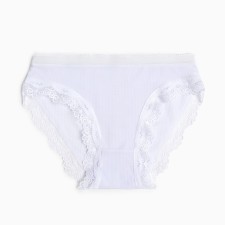 Panties female slips, white color, rr 46-48