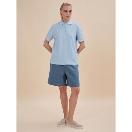Polo female Pelican, size 48, blue color-5