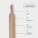 ADELICA rolling pin "for pros", with a rotating pen, 60 × 6 cm, beech
