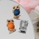 Brooch "Eagle owl" mini, color mix (indivisible packing 12 pcs., Price per pcs.)